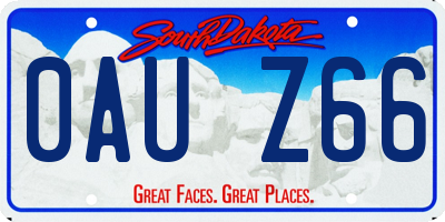 SD license plate 0AUZ66