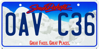 SD license plate 0AVC36