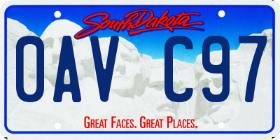 SD license plate 0AVC97
