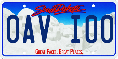 SD license plate 0AVI00