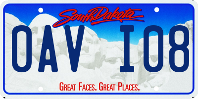 SD license plate 0AVI08