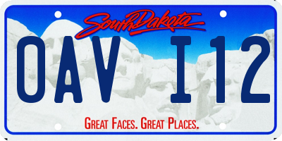 SD license plate 0AVI12