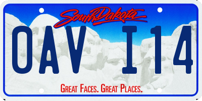 SD license plate 0AVI14