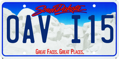 SD license plate 0AVI15