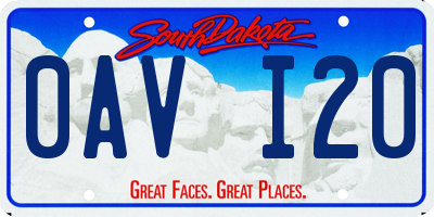 SD license plate 0AVI20