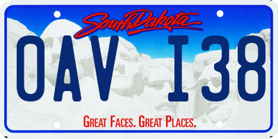SD license plate 0AVI38