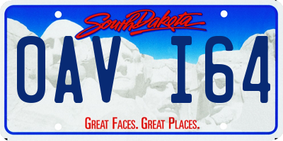 SD license plate 0AVI64
