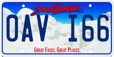 SD license plate 0AVI66