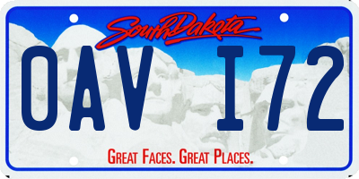 SD license plate 0AVI72