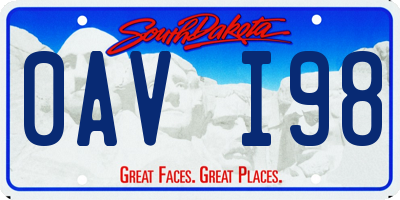 SD license plate 0AVI98