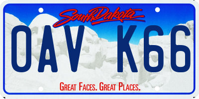 SD license plate 0AVK66