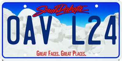 SD license plate 0AVL24