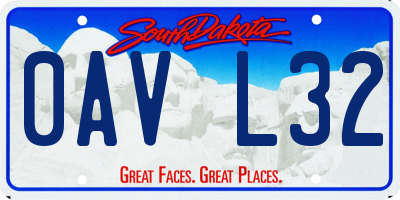 SD license plate 0AVL32