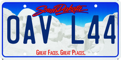 SD license plate 0AVL44