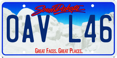 SD license plate 0AVL46