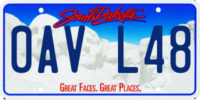SD license plate 0AVL48