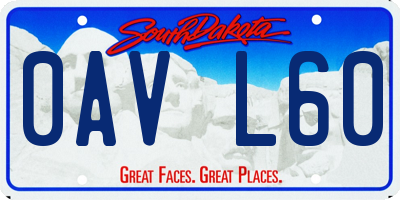 SD license plate 0AVL60