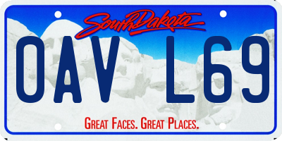 SD license plate 0AVL69