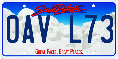 SD license plate 0AVL73