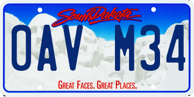 SD license plate 0AVM34