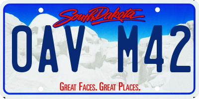 SD license plate 0AVM42