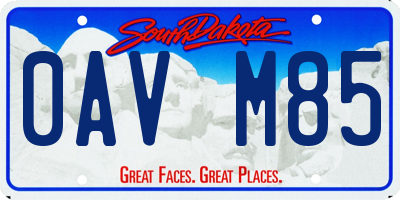 SD license plate 0AVM85
