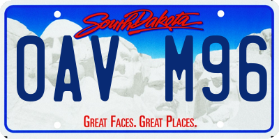 SD license plate 0AVM96