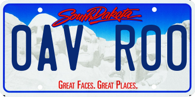 SD license plate 0AVR00