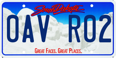 SD license plate 0AVR02