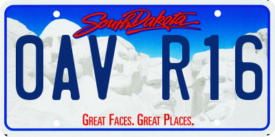 SD license plate 0AVR16