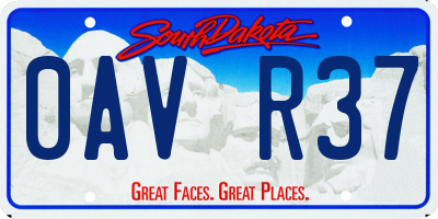 SD license plate 0AVR37