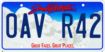 SD license plate 0AVR42