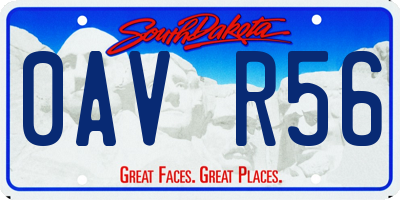 SD license plate 0AVR56