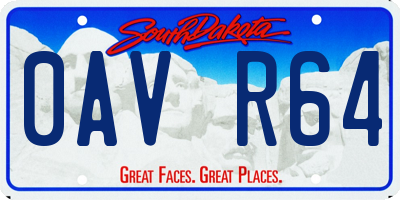 SD license plate 0AVR64