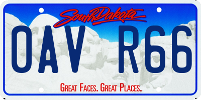 SD license plate 0AVR66