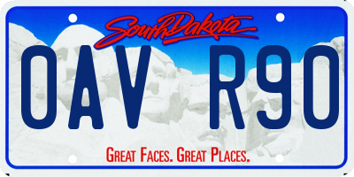 SD license plate 0AVR90