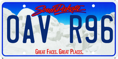 SD license plate 0AVR96