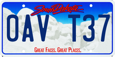 SD license plate 0AVT37