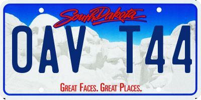 SD license plate 0AVT44