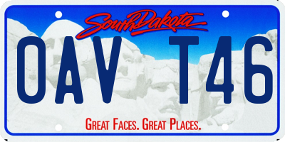 SD license plate 0AVT46