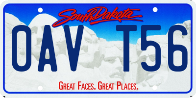 SD license plate 0AVT56