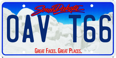 SD license plate 0AVT66