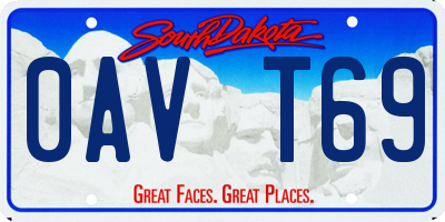 SD license plate 0AVT69