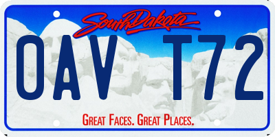 SD license plate 0AVT72