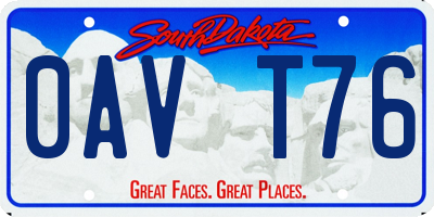 SD license plate 0AVT76