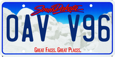 SD license plate 0AVV96