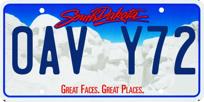 SD license plate 0AVY72