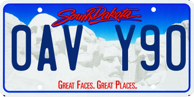 SD license plate 0AVY90