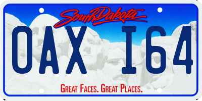 SD license plate 0AXI64
