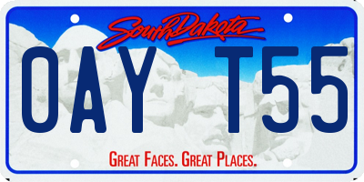 SD license plate 0AYT55